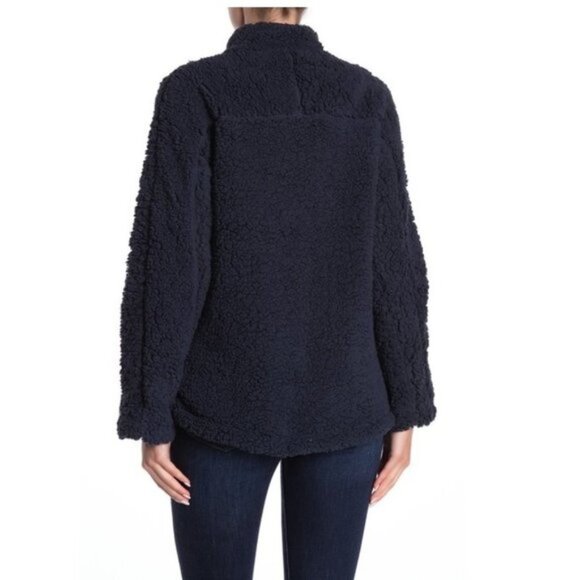 Elodie Half Zip Faux Shearling Pullover - Picture 2 of 7